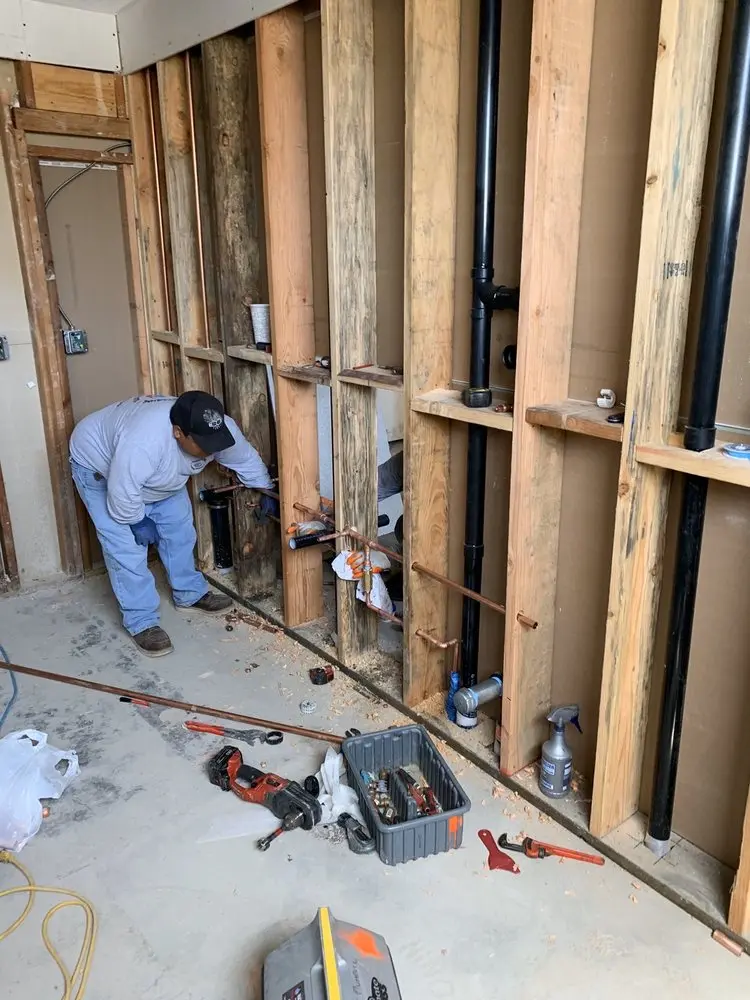Commercial rough-in plumbing for Water Heater Replacement in Pike Creek Valley